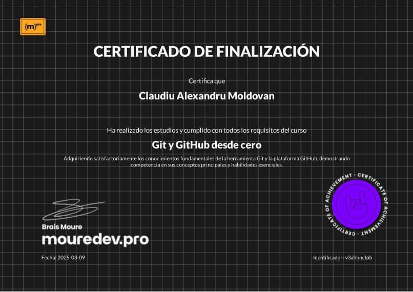 Certificado Git & GitHub